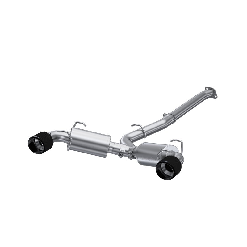 MBRP 13-16 Subaru BRZ 2.0L/ 2.4L 3in Dual Split Rear Cat Back w/CF Tips- T304-SR1 Performance