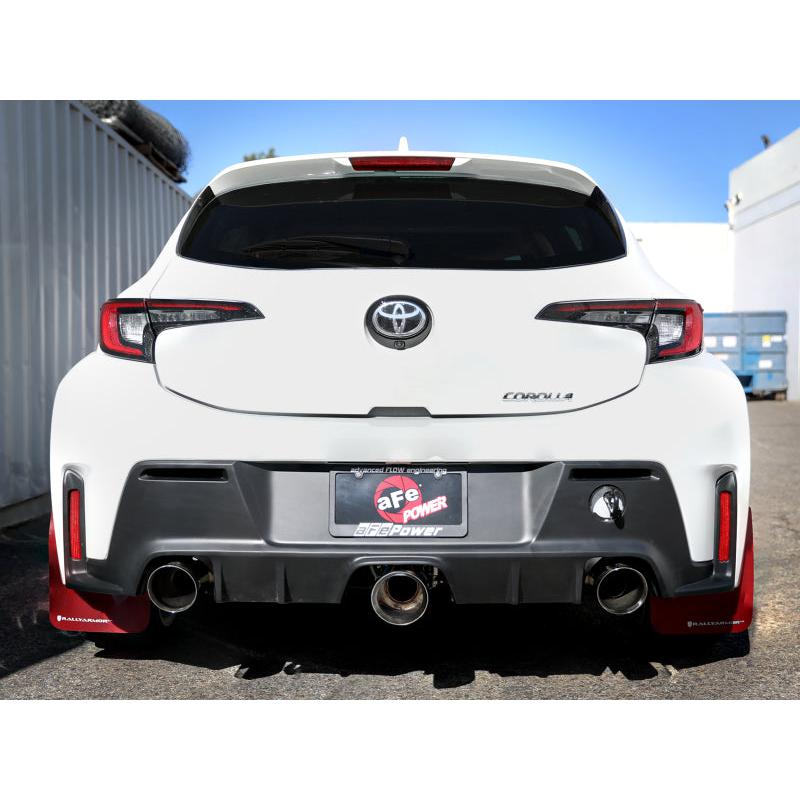 aFe 23-24 Toyota GR Corolla L3 1.6L (t) Gemini XV 3in to 2-1/2in Cat Back Exhaust w/ Polished Tips-SR1 Performance