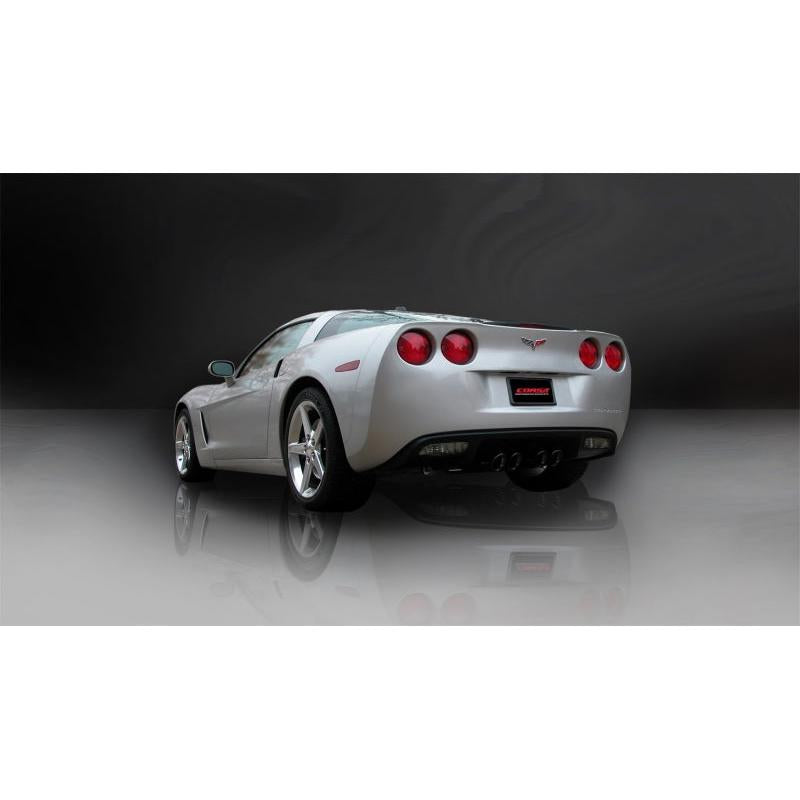 Corsa 2005-2007 Chevrolet Corvette C6 6.0L V8 Black Sport Axle-Back Exhaust-SR1 Performance