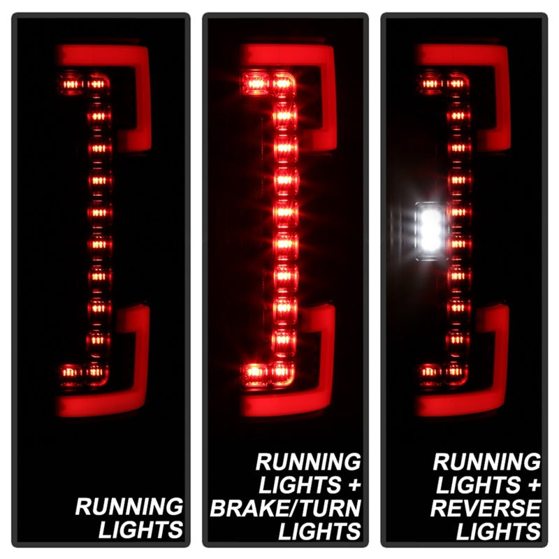 Spyder 17-18 Ford F250 (w/Blind Spot Sens./LED Model Only) LED Tail Lights-Blk ALT-YD-FS17BS-LED-BK-SR1 Performance