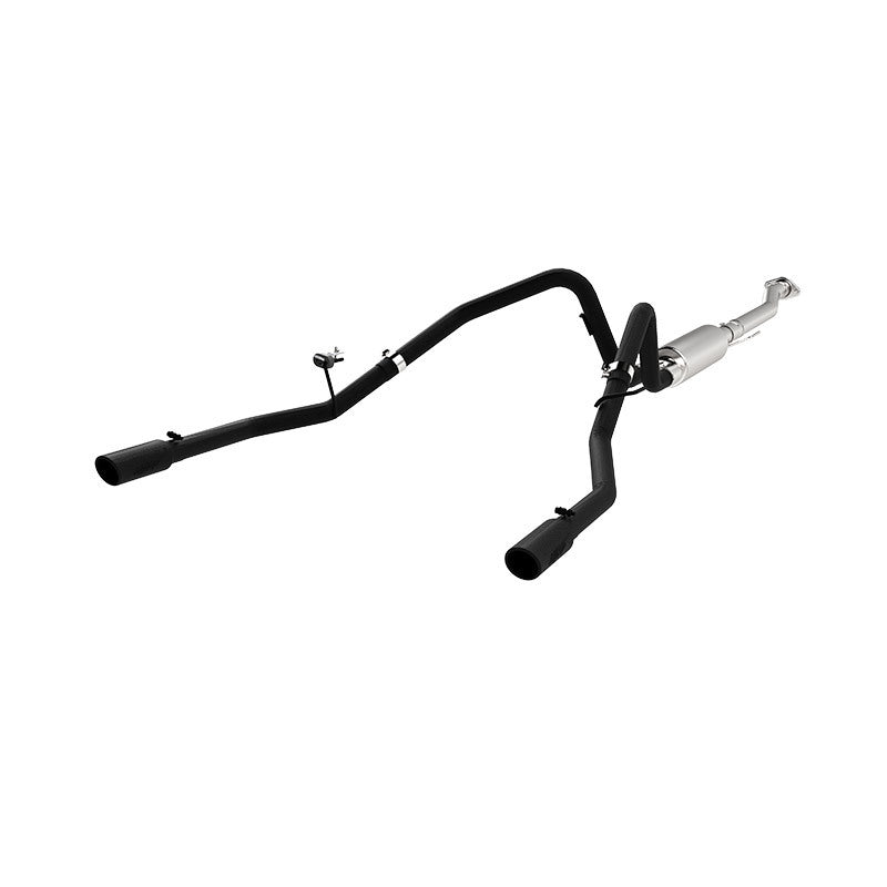 MBRP 11-14 Ford F-150 V6 Ecoboost Black Coated 2.5in Cat-Back Dual Rear Exit Exhaust System-SR1 Performance
