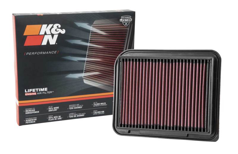 K&N Replacement Panel Air Filter for Mitsubishi 12-15 Outlander/12-14 ASX/13-14 Lancer-SR1 Performance