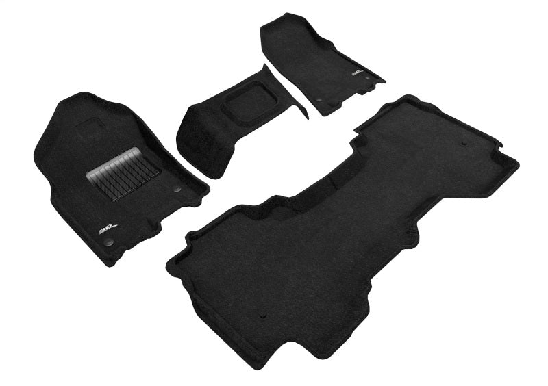 3D Maxpider 19-24 Dodge Ram 1500 Quad Cab With Bench Front Row Elegant Black R1 R2-SR1 Performance