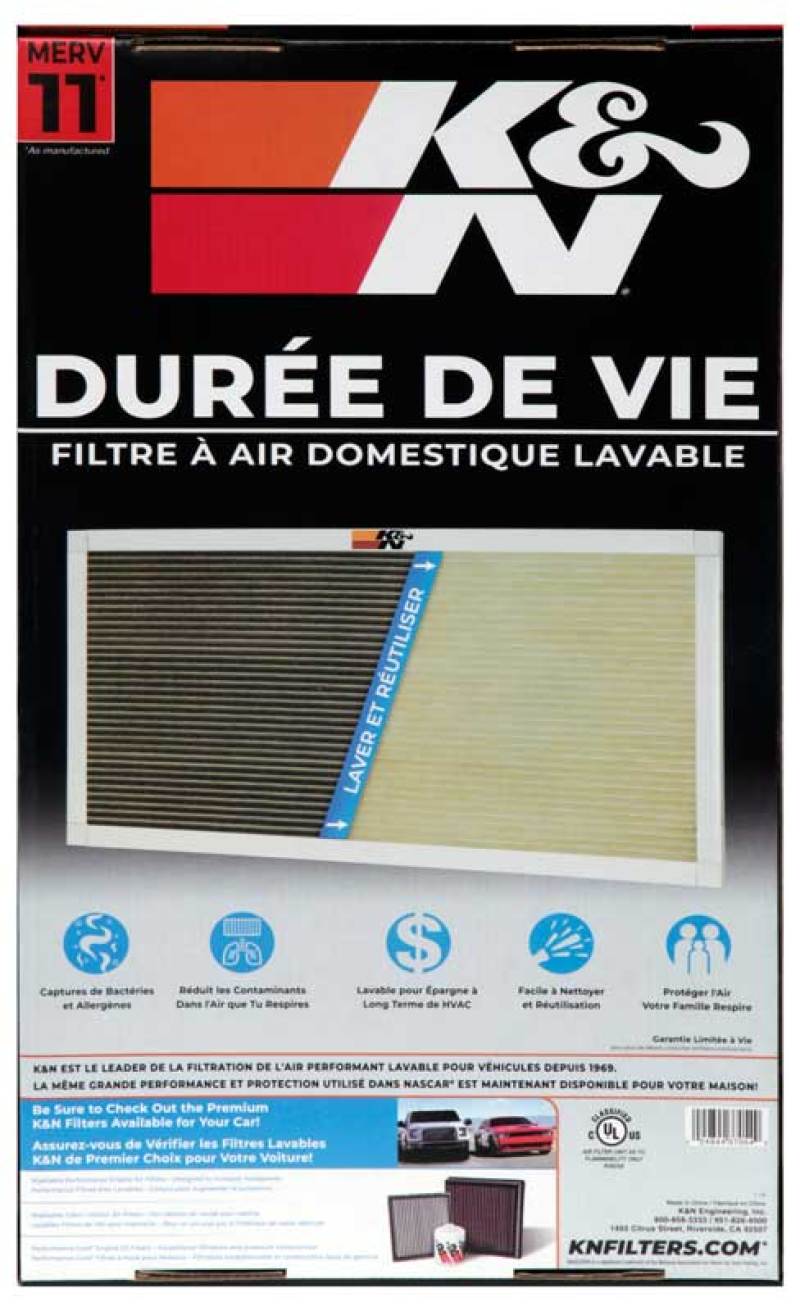 K&N HVAC Filter - 12 X 20 X 1-SR1 Performance