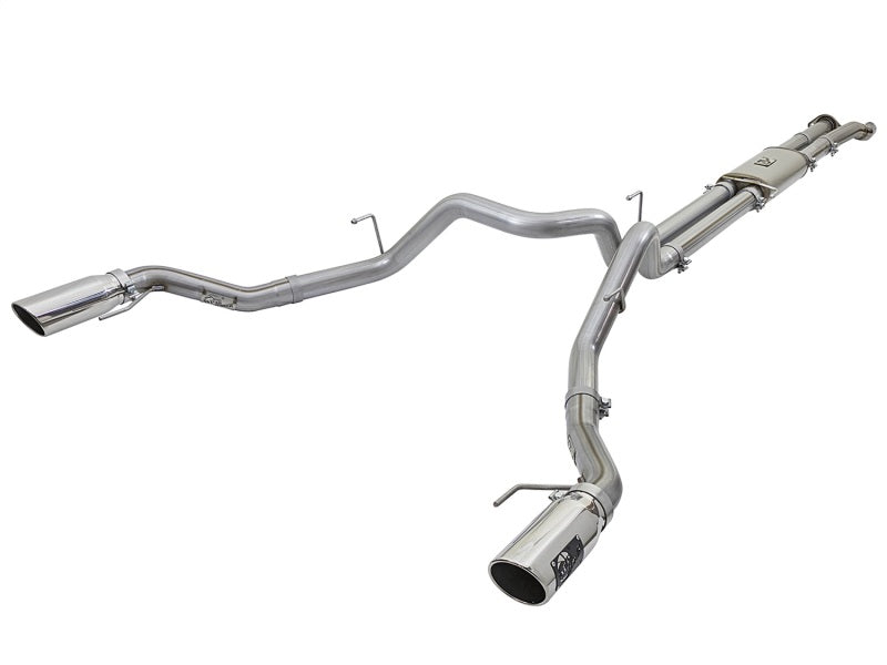 aFe MACHForce XP Exhaust Cat-Back SS-409 2017 Ford F-150 Raptor V6-3.5L (tt) w/ Polished Tips-SR1 Performance