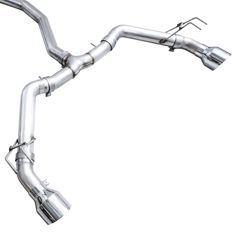 AWE Tuning 22+ Honda Civic Si/Acura Integra Track Edition Catback Exhaust - Dual Chrome Silver Tips-SR1 Performance