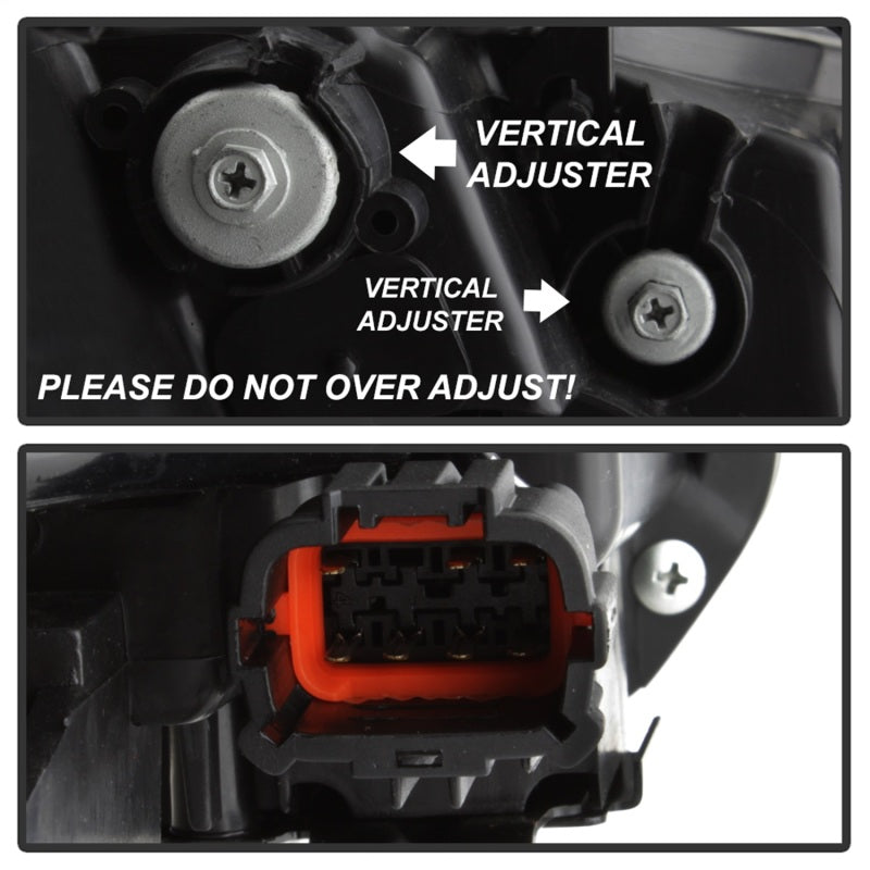 xTune Infiniti G37 Coupe (non-AFS) 08-15 Projector Headlights - Black PRO-JH-IG3708-2D-LB-BK-SR1 Performance