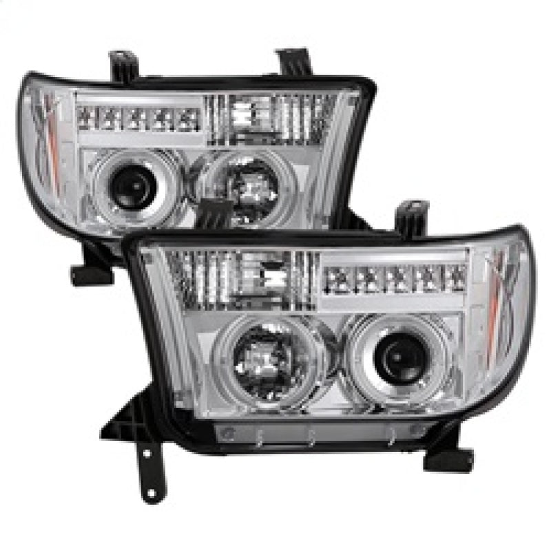 Spyder Toyota Tundra 07-13 Projector Headlights LED Halo LED Chrm PRO-YD-TTU07-HL-C-SR1 Performance