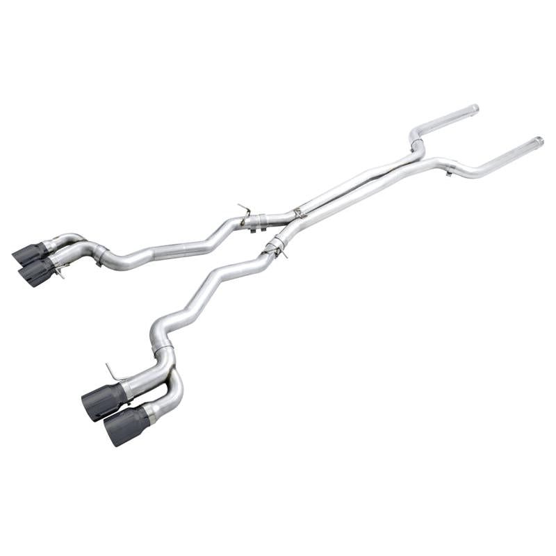 AWE Tuning 18-19 BMW M5 (F90) 4.4T AWD Cat-back Exhaust - Track Edition (Diamond Black Tips)-SR1 Performance