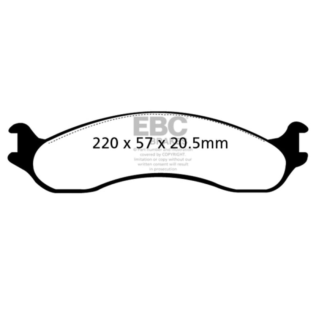 EBC Yellowstuff Front Brake Pads for Ford F-350 (1995-1997) | Part No. DP41266R