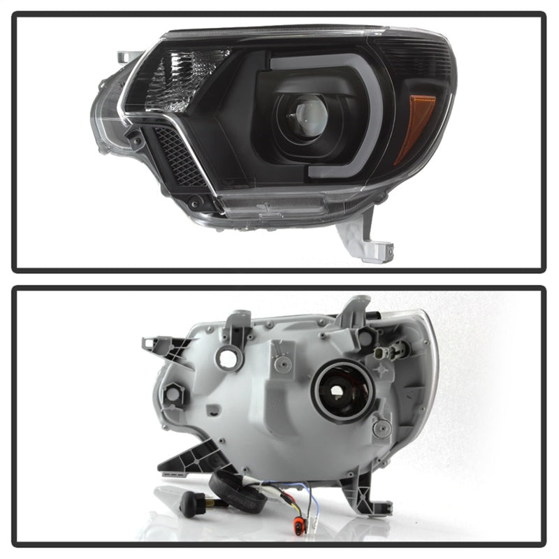 xTune Toyota Tacoma 12-15 Headlights - Light Bar DRL - Black PRO-JH-TTA12-LBDRL-BK-SR1 Performance