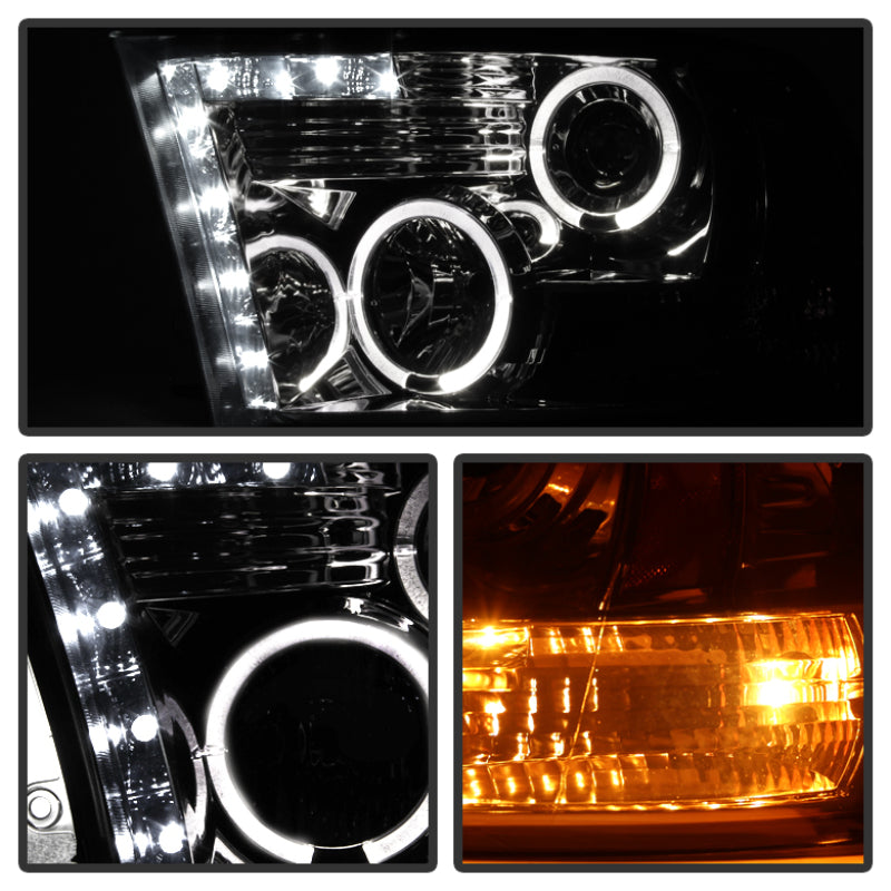 Spyder Dodge Ram 1500 09-14 10-14 Projector Headlights Halogen- LED Halo LED- Smke PRO-YD-DR09-HL-SM-SR1 Performance