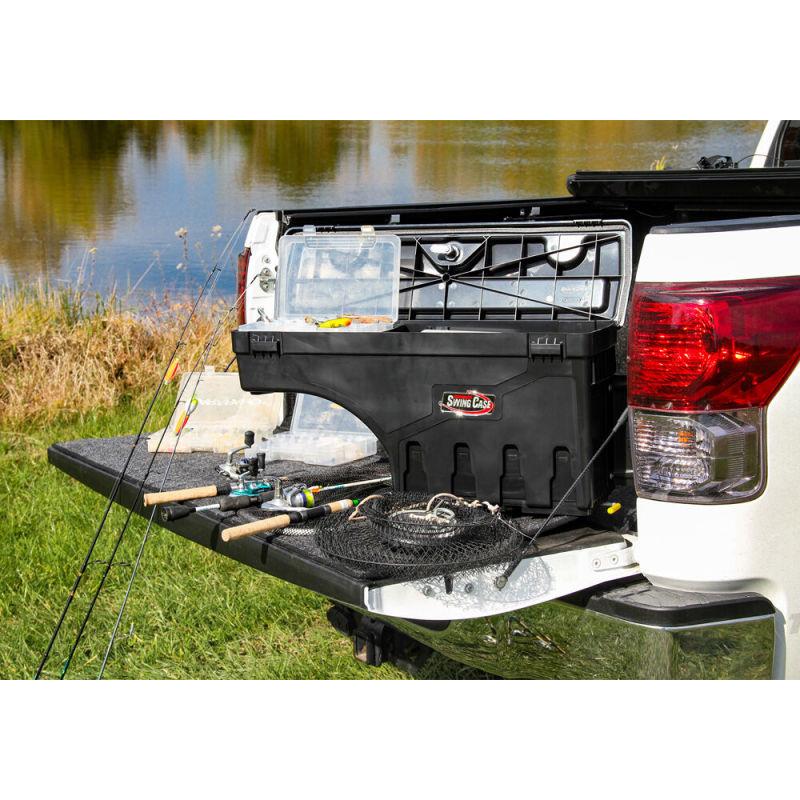 UnderCover 20-22 Isuzu Dmax Passenger Side Swing Case - Black Smooth