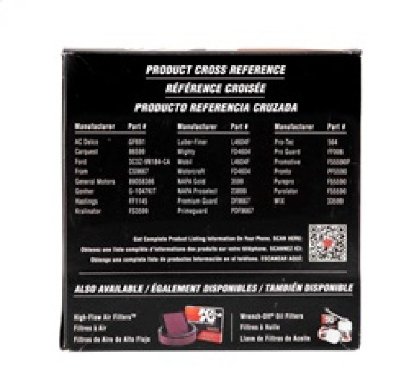 K&N 03-07 Ford 6.0L (td) Fuel Filter-SR1 Performance