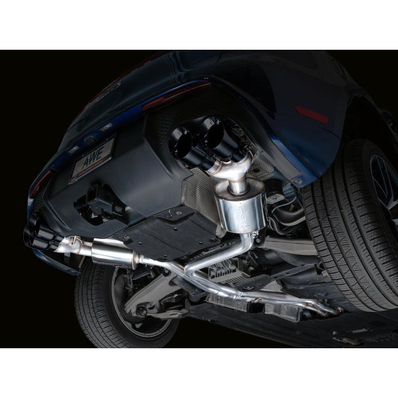AWE Tuning 19-21 Porsche Macan 3.0T/2.9TT Touring Edition Catback Exhaust w/ Diamond Black Tips-SR1 Performance