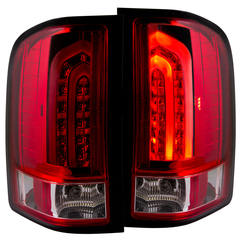 ANZO 2007-2013 Chevrolet Silverado 1500 LED Taillights Red/Clear G2-SR1 Performance