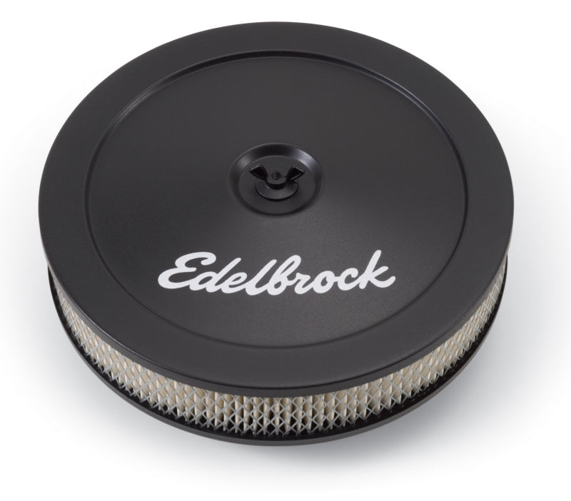 Edelbrock Air Cleaner Pro-Flo Series Round Steel Top Paper Element 10In Dia X 3 5In Black-SR1 Performance
