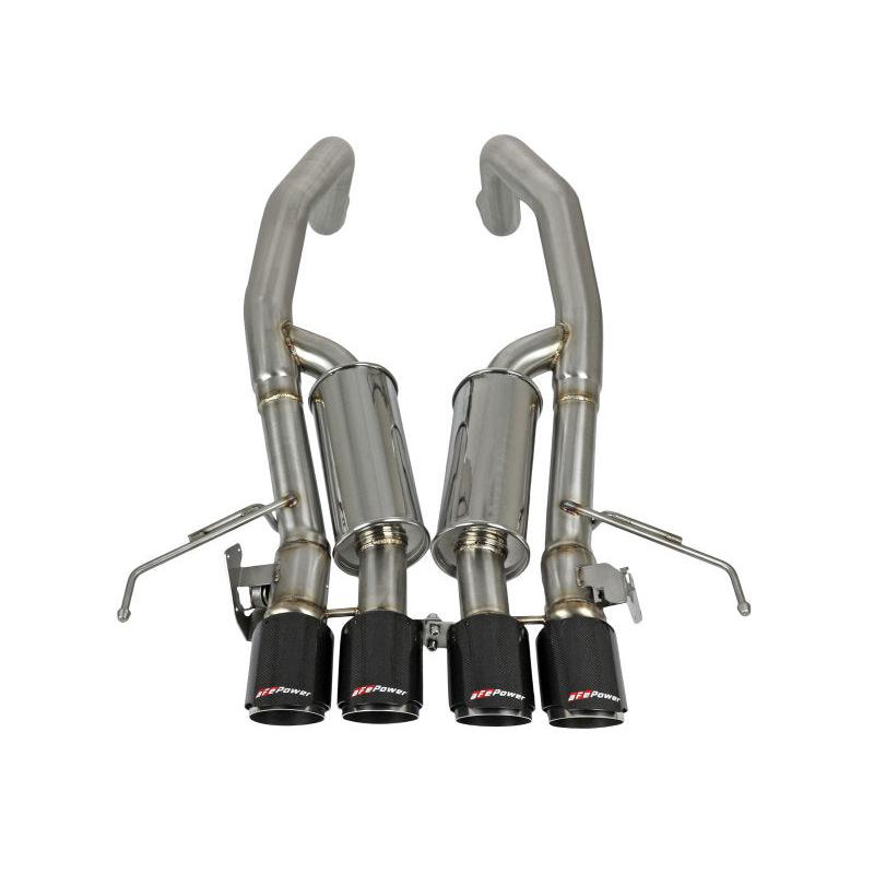 aFe MACHForce XP Axle Back 304SS Exhaust w/ Carbon Fiber Tips 15-19 Chevy Corvette Z06-SR1 Performance