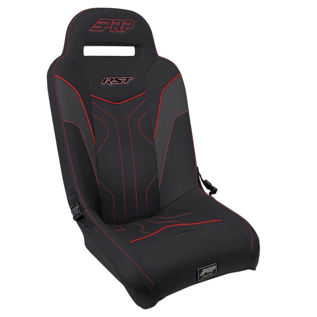 PRP RST Rear Suspension Seat- Black/Red-SR1 Performance
