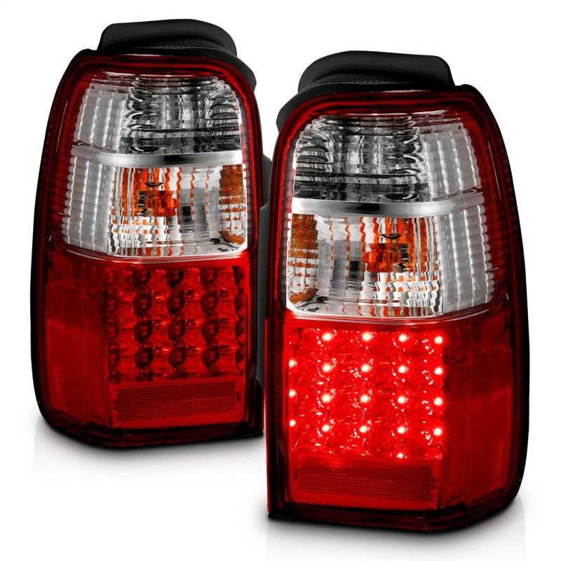 ANZO 2001-2002 Toyota 4 Runner LED Taillights Red/Clear-SR1 Performance