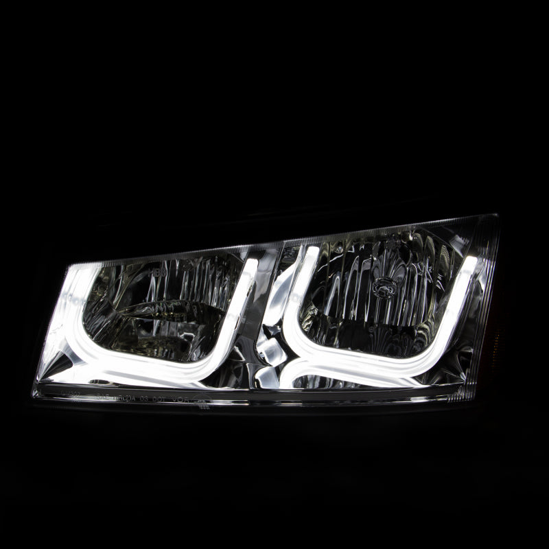ANZO 2003-2006 Chevrolet Silverado 1500 Projector Headlights w/ U-Bar Chrome-SR1 Performance