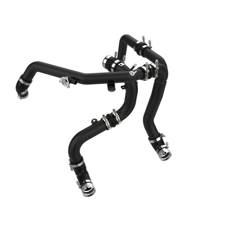 aFe 21-23 Ford Bronco V6-2.7Ltt BladeRunner Alum Hot & Cold Charge Pipe Kit - Black-SR1 Performance