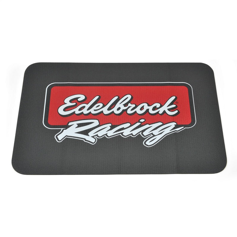 Edelbrock Racing Fender Cover - PVC Foam Mat - 2 Color Printed Edelbrock Racing Logo-SR1 Performance