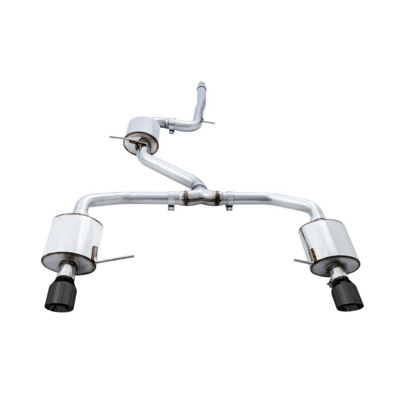 AWE Tuning 18-21 Volkswagen Jetta GLI Mk7 Touring Exhaust - Diamond Black Tips (Fits High-Flow DP)-SR1 Performance
