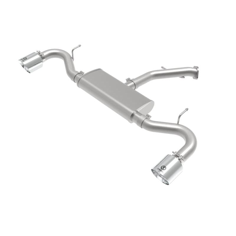 aFe Takeda Series 2.5in 409 SS Axle-Back Exhaust System Polished 18-20 Hyundai Elantra GT L4-1.6L(t)-SR1 Performance