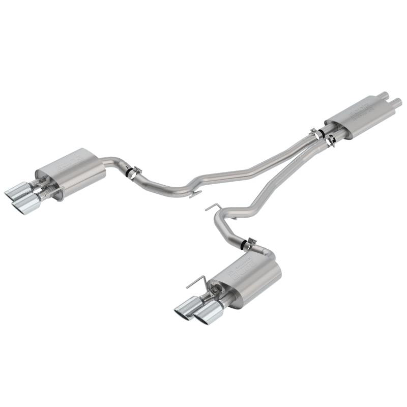 Borla 2018-2022 Ford Mustang GT Cat-Back Exhaust System Touring- Rolled Polished Tips-SR1 Performance
