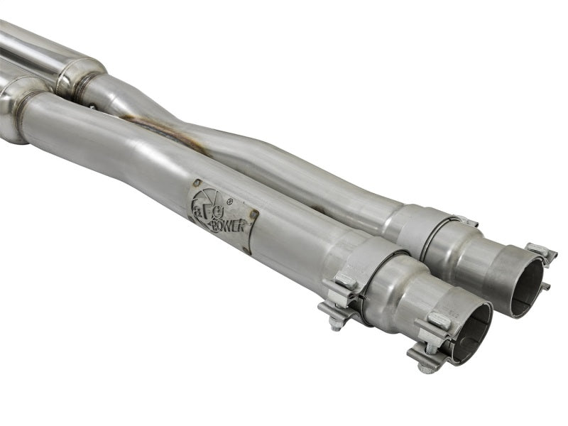 aFe MACHForce XP 3in Sport Tone Cat-Back Exhausts w/ Polished Tips 15-17 Ford Mustang V6/V8-SR1 Performance
