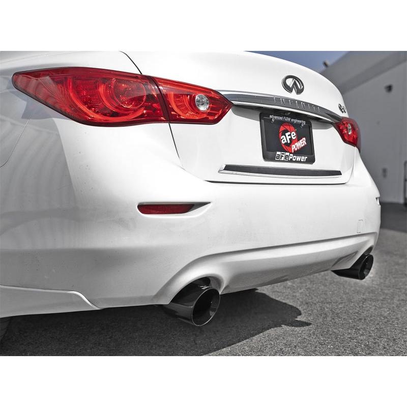 aFe Takeda 2.5in 304 SS Axle-Back Exhaust w/ Black Tips 16-18 Infiniti Q50 V6-3.0L (tt)-SR1 Performance