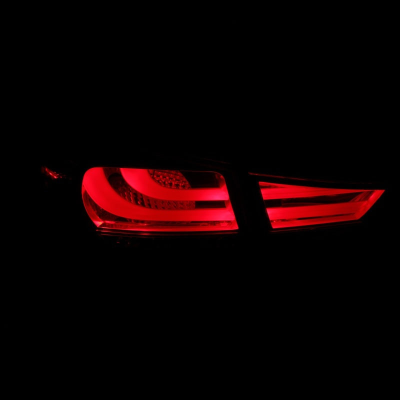 ANZO 2011-2013 Hyundai Elantra LED Taillights Black 4pc-SR1 Performance