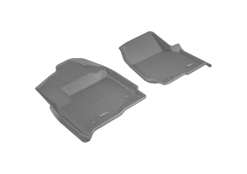 3D MAXpider 2017-2019 Ford F-250/350/450 Kagu 1st Row Floormat - Gray-SR1 Performance