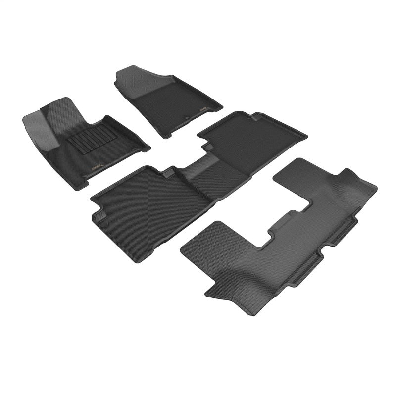 3D MAXpider 24-25 Hyundai Santa Fe Hybrid Kagu Floor Mat - Black-SR1 Performance
