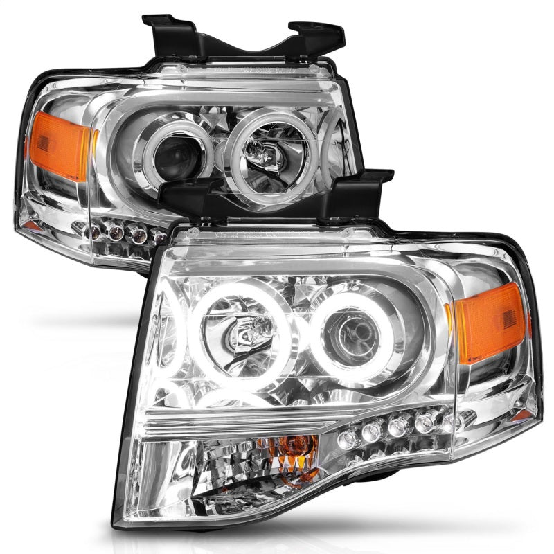 ANZO 2007-2014 Ford Expedition Projector Headlights Chrome-SR1 Performance