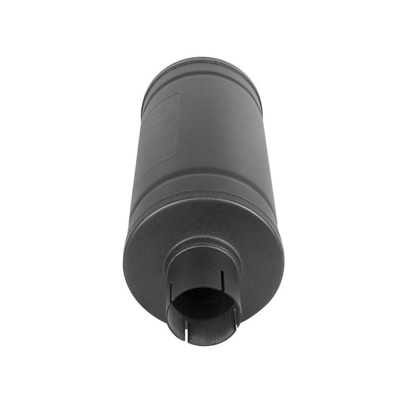aFe MACH Force-Xp 409 SS Muffler w/ Black finish 2-1/2in Inlet & Oulet 14in x 16in Diameter-SR1 Performance