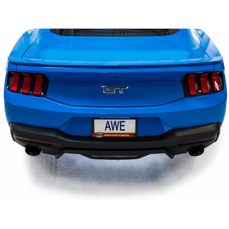 AWE 2024 Ford Mustang GT Fastback S650 RWD Track Edition Catback Exhaust w/ Dual Diamond Black Tips-SR1 Performance