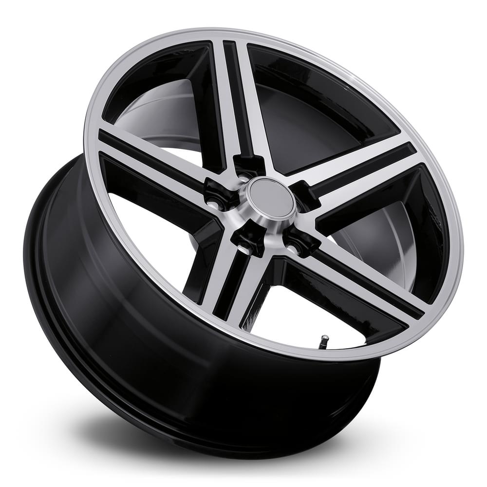 FR 11 – IROC REPLICA WHEELS-Gloss Black Machine Face 20x9 5x5 + 0 HB 78.1