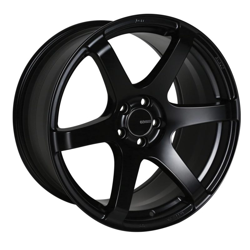 Enkei T6S 18x8 35mm Offset 5x114.3 Bolt Pattern 72.6 Bore Matte Black Wheel-SR1 Performance