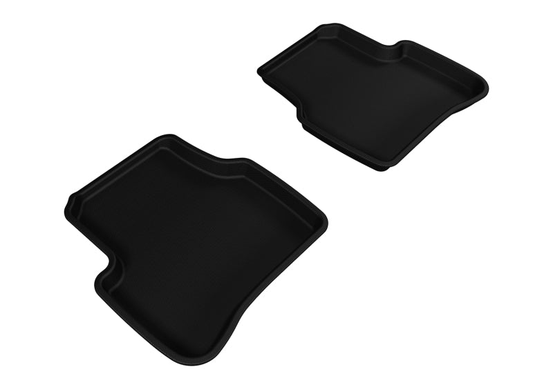 3D MAXpider 2006-2010 Volkswagen Passat Kagu 2nd Row Floormats - Black-SR1 Performance