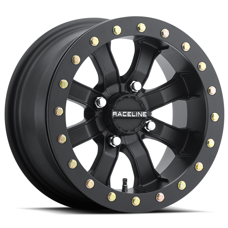 Raceline A71B Mamba 14x7 Inch Satin Black Beadlock Wheel * 4x156 Bolt Pattern, 5mm Offset, 132.5mm Bore