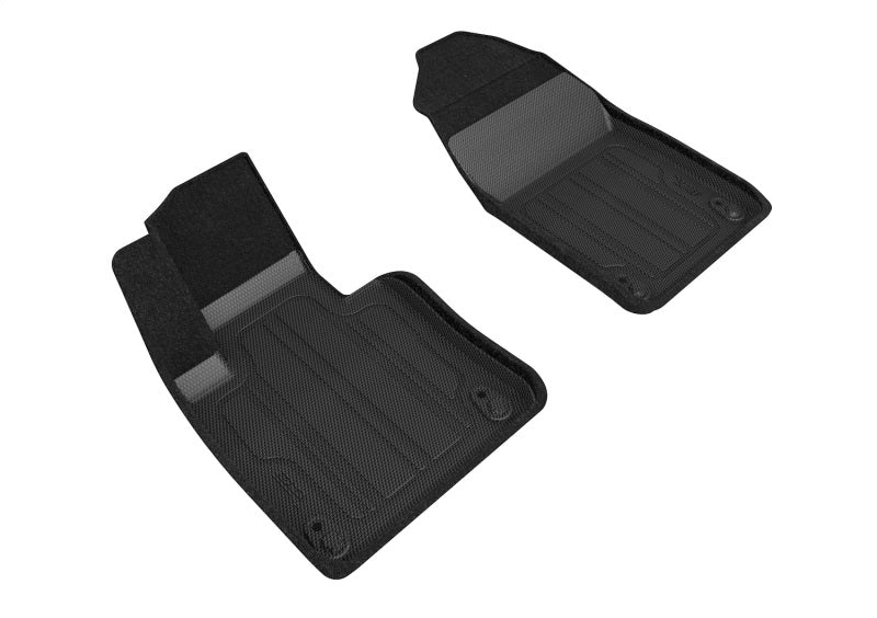 3D MAXpider 18-21 Volvo XC60 Elegant Hybrid 1st Row Floormat - Black-SR1 Performance