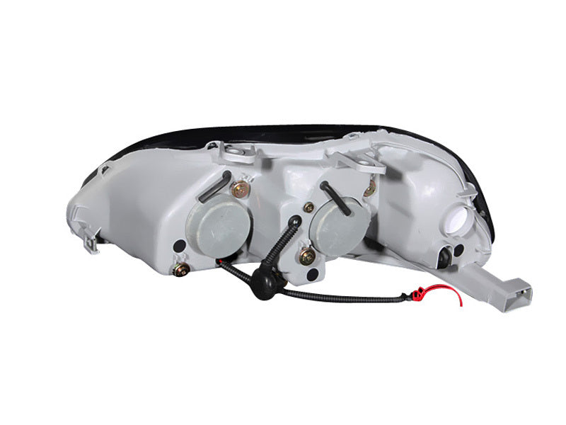 ANZO 1996-1998 Honda Civic Projector Headlights w/ Halo Black-SR1 Performance