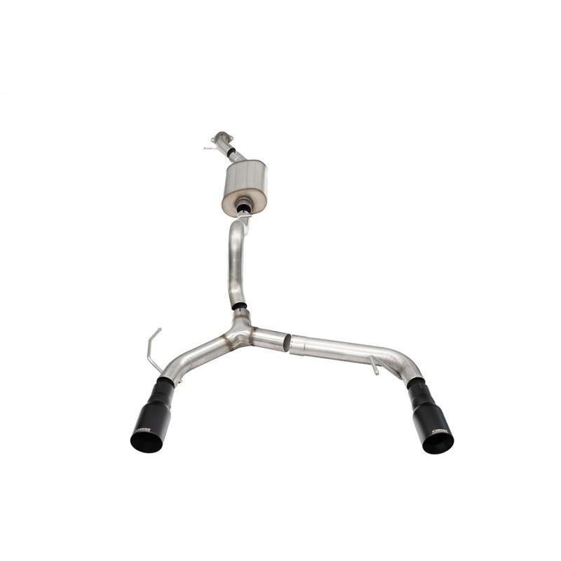 Corsa 21-24 Ford Bronco 2.3L 2-Door 2.75in Cat-Back Dual Rear Exhaust w/ 4in Straight-Cut Black Tips-SR1 Performance