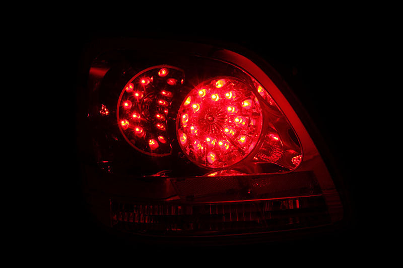 ANZO 1998-2005 Lexus Gs300 LED Taillights Red/Clear-SR1 Performance