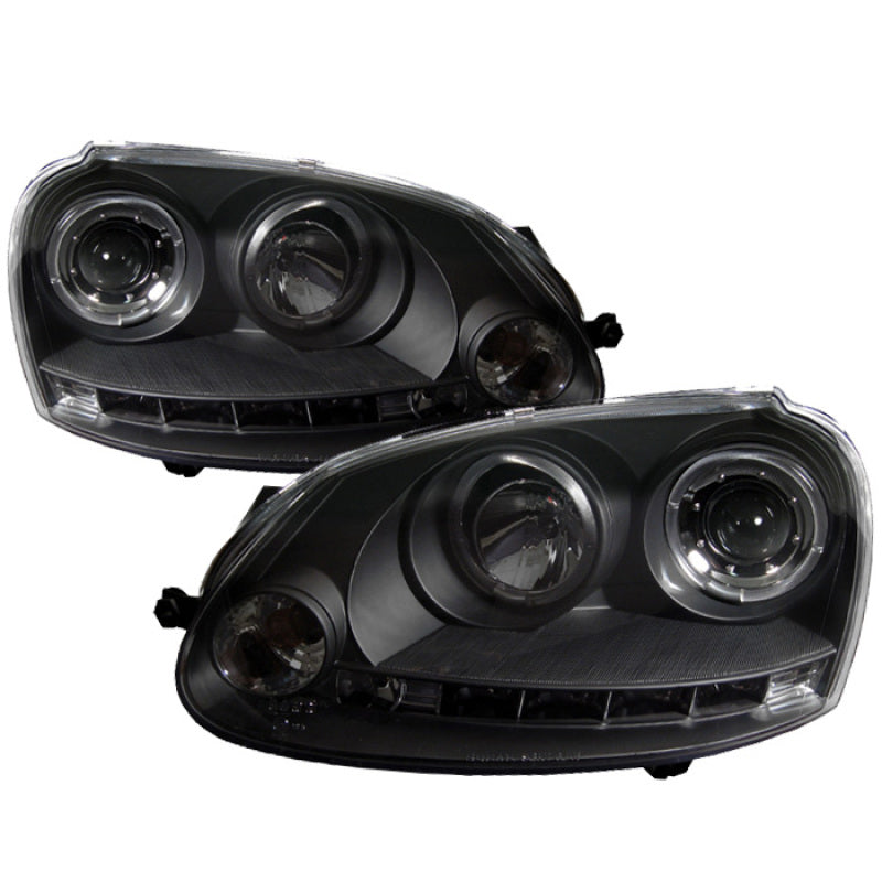 Spyder Volkswagen GTI 06-09/Jetta 06-09 Halogen Model Only - LED Halo DRL Black PRO-YD-VG06-HL-BK-SR1 Performance