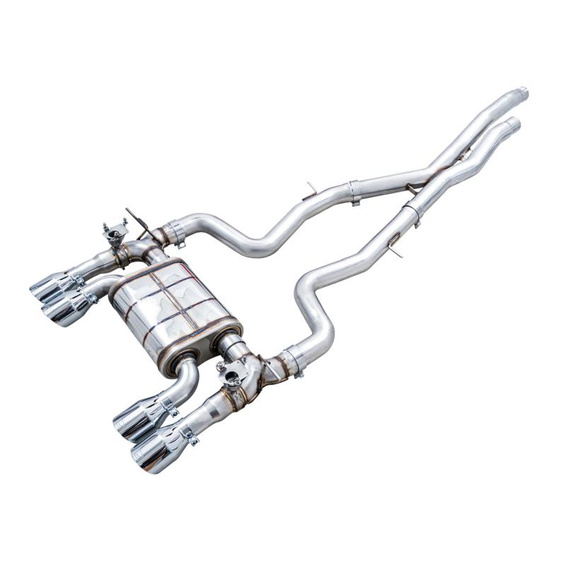 AWE Tuning BMW F8X M3/M4 SwitchPath Catback Exhaust - Chrome Silver Tips-SR1 Performance