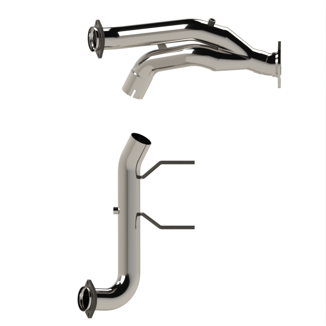 3" SS Competition Only Y-Pipe. 2015-2020 F150 5.0L 4V. Connects to OEM.
