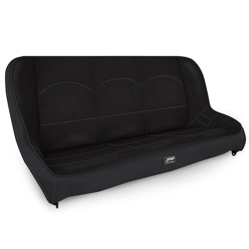 PRP Jeep JKU/JLU Low Back Rear Bench - Black-SR1 Performance